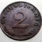 2.848 GERMANIA 2 REICHSPFENNIG 1938 D