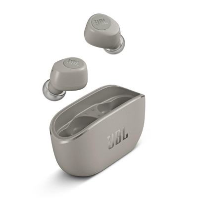 Casti jbl bluetooth wireless cu microfon (wave 100), ivory foto