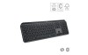 Tastatura Logitech MX Keys S, Iluminare, 2.4GHz&amp;Bluetooth, USB-C, US INTL, Fara fir