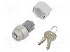 Intrerupator rotativ cu cheie, 22mm, seria 04, IP65, EAO - 704.122.0