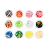 Set 12 paiete decorative pentru unghii, note muzicale, multicolore