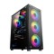 Carcasa pro gaming element mid tower argb negru ventilatoare suportate: 4 ventilatoare incluse: 4 1x