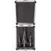 Burghie pentru metal, in trepte, profesionale, titan, set 3 buc, 4-12/20/32 mm, Richmann Exclusive