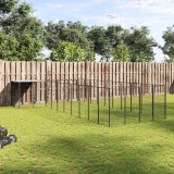 vidaXL Padoc pentru c&acirc;ini, negru, 13,31 m&sup2;, oțel 3082238
