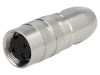 Conector M16 Mama 3 Pini IP68 Lumberg Model 0322-03 Montare pe Cablu Ecranat Lipire Aurit