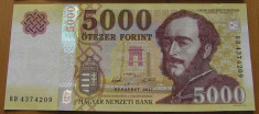 UNGARIA ? bancnota ? 5000 Forint ? 2017 ? P-205b ? UNC ? necirculata foto