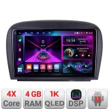 Navigatie Mercedes SL W230 2004-2011 A-W230 4+64 InCell Display 1K Android Waze USB Navigatie Internet Youtube Radio