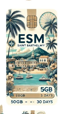 eSIM Saint Barthelemy 50GB 30Days Standard foto