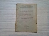INTRE DOCTRINELE SI PRACTICA POLITICA A PARTIDELOR - Cezar Papacostea - Editura Imprimeria Statului,, 1926, 110 p.; coperta originala