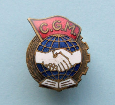 Insigna - C.G.M. / Comitetul General al Muncii foto