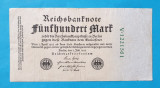 GERMANIA 500 Mark 1922 - Bancnota veche originala