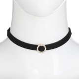 Colier Choker, NGR, Design Inel, Negru, Oem