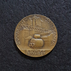Medalie 1927 E. Wolff / Industrie / Constanta / București
