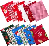 Set de 12 bucati de tesaturi pentru mestesuguri Tatuo, bumbac, multicolor, 40 x 50 cm