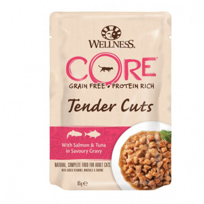 Wellness CORE Tender Cuts somon &amp;amp;amp; ton 85 g foto