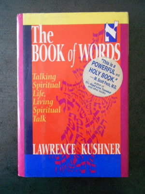 LAWRENCE KUSHNER - THE BOOK OF WORDS. TALKING SPIRITUAL LIFE, LIVING SPIRITUAL foto