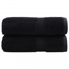 Gossi prosoape oaspeti premium solund 2 buc. negru 30x50 cm 600 gsm