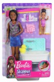 PAPUSA BARBIE MAMICA BRUNETA CU BEBELUS