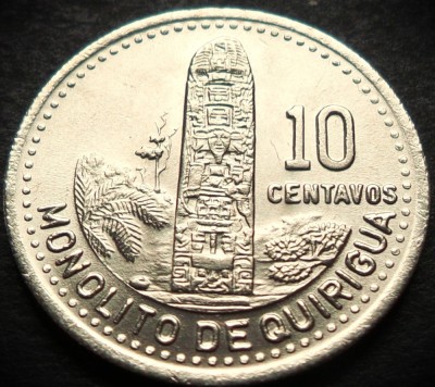 Moneda exotica 10 CENTAVOS - GUATEMALA, anul 1988 * cod 3517 = UNC foto