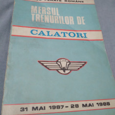 MERSUL TRENURILOR DE CALATORI 31 MAI 1987-28 MAI 1988