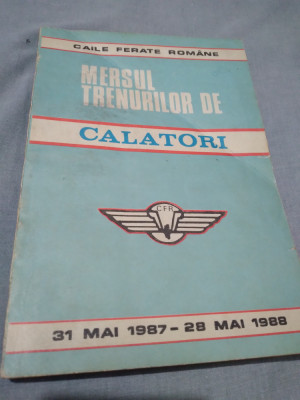 MERSUL TRENURILOR DE CALATORI 31 MAI 1987-28 MAI 1988 foto