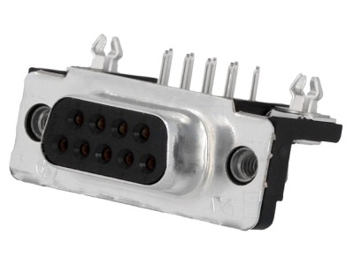 Conector D-Sub mamă 90&amp;deg; THT foto