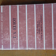 T. S. Eliot Poeme, ed. de lux, cu supracoperta, prefata de Nichita Stanescu