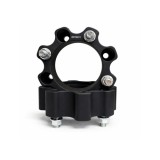 Distantier ATV 50 mm 4x136 centrare 120 cu 8 piulite M12x1.5 set 2 bucati aluminiu forjat negru Cod: DST8011