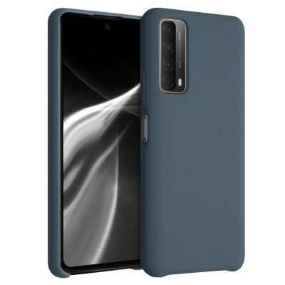 Husa pentru Huawei P Smart (2021), Silicon, Albastru, 53632.202 foto