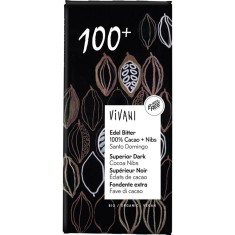 Ciocolata Amara 100% Cacao Vegana Bio 80 grame Vivani foto