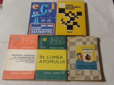 LOT 5 CARTI~TABELE MATEMATICE UZUALE+SISTEMUL PERIODIC AL ELEMENTELOR+EXPERIE... foto