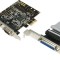 CARD adaptor LOGILINK, PCI-Express la 2 x SERIAL DB9M.+ 1 x PARALEL, &quot;PC0033&quot;