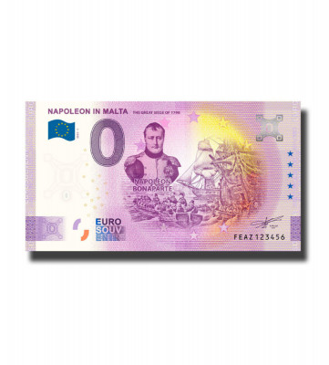 !!! 0 EURO SOUVENIR - MALTA , NAPOLEON IN MALTA - 2023.1 - UNC foto