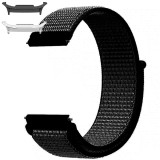 Curea material textil, compatibila cu Samsung Galaxy Watch9 44mm, Raisin Black