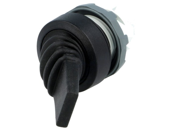 Comutator Basculant 22mm Negru IP66