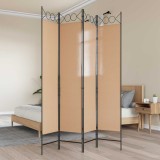 vidaXL Separator de Cameră cu 4 Panouri Bej 160 x 200 cm Țesătură 42039200