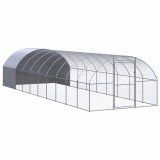 Cumpara ieftin Cotet de gaini pentru exterior, 3x10x2 m, otel zincat