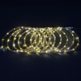 Instalatie brad Craciun Hoff, 100 LED-uri cu lumina calda, 5 m, controler, interior / exterior