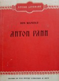 Ion Manole, ANTON  PANN, București, 1954