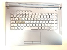 Carcasa superioara cu tastatura palmrest Laptop Gaming, Asus, ROG Strix G15 G512LU, G512LV, G512LW, G512LWS, 90NR0342-R32UI0, G512LWS-1F, conector ilu