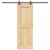 Ușă glisantă cu set de feronerie 80x210 cm, lemn masiv de pin