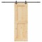 Ușă glisantă cu set de feronerie 80x210 cm, lemn masiv de pin