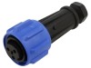 BULGIN Conector circular mamă 3 pini IP68 PX0911/03/S/02 montare pe cablu terminal surub 32A 600V