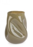 Cumpara ieftin Vaza flori sticla verde olive Kelsea 16x19 cm
