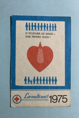 Calendar 1975 Crucea Roșie foto