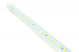 Banda led rigida 5630 korea chip cu profil 886AL 1m. 12V. Lumina alb rece 6000k 18W. Cod: ALSZ05