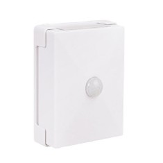 Lampa led bidirectionala cu senzor de miscare flippy, cu baterii, pentru dormitor, bucatarie, baie, scari, 2 led-uri, 8 x 10.5 cm, material abs si pc,