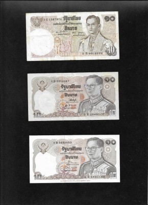 Set Thailanda 3 x 10 baht foto