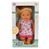 Papusa bebelus Nil cu fata zambitoare, Dollz n More, 23 cm