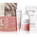 Revolution Haircare Plex Bond Restore Kit set pentru a evidentia culoarea parului culoare Silver Blonde